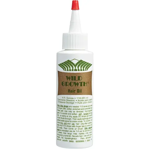 Wild Growth Hair Oil, 4 Oz, Nourishing Treatment for Dry, Hydrating Haircare Solution