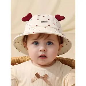 Baby Hat Spring Summer Autumn Sun Protection Cap, Bonnet, Cute Casual Fashion Cartoon Beanie for Outdoor Play Walk Travel, Suitable for 3-12 Months