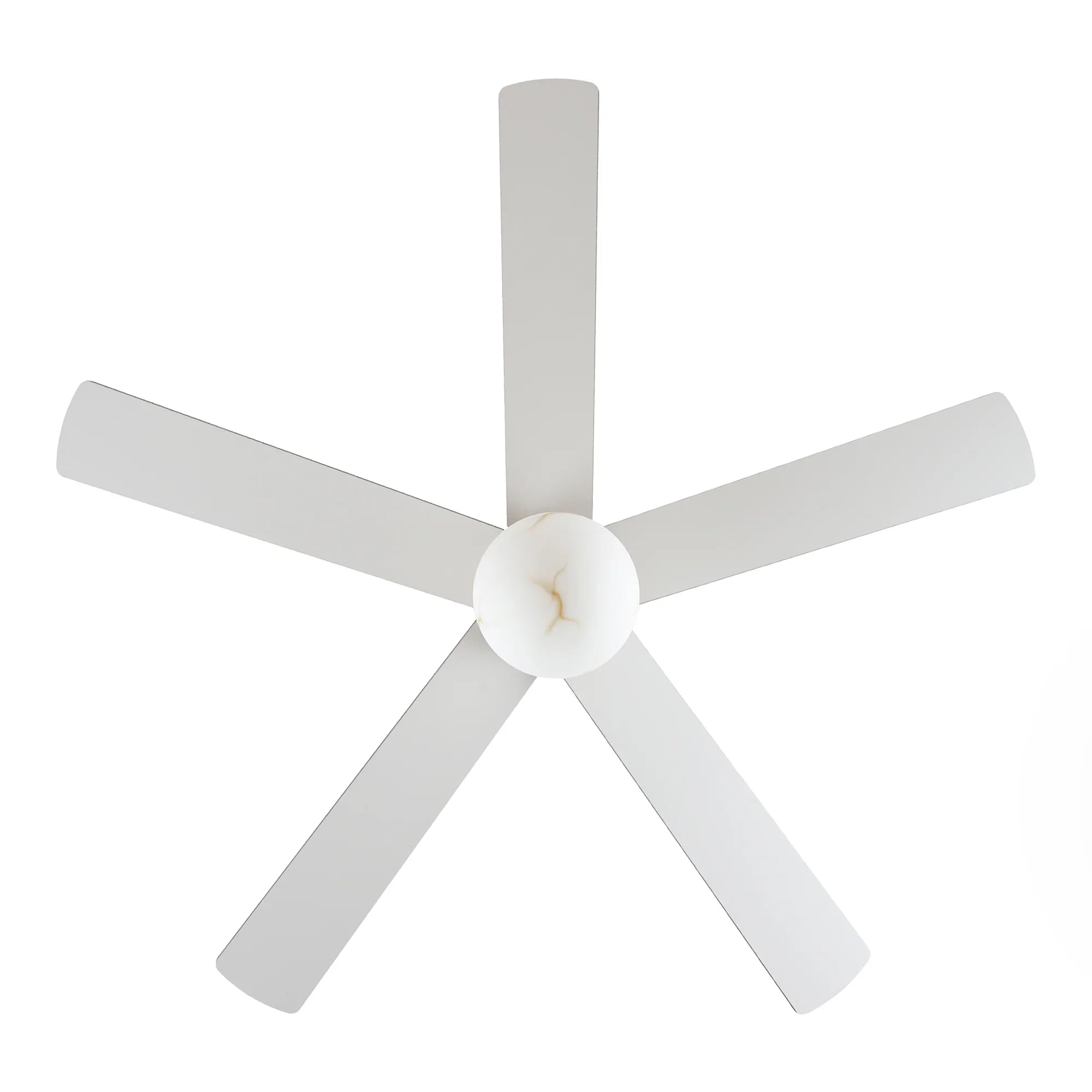 Alva 52 Inch LED Ceiling Fan with Double-Sided Blades, Downrod Mount, Reversible Quiet Motor & Remote Control