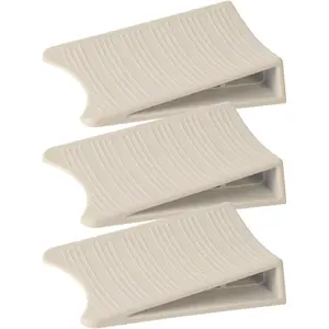 3 Pack Door Stoppers for Bottom of Door, Optish Rubber Door Stop Hold The Door Open in Both Directions, Non Slip Doorstop, Door Stopper Wedge for Carpet, Hardwood, Tile, Stone, Concrete