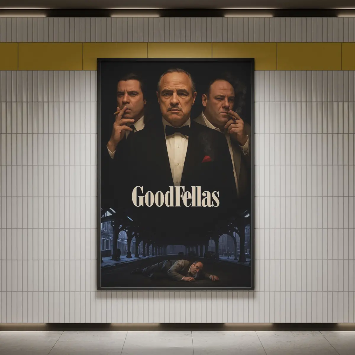 Goodfellas Movie Poster, Classic Mafia Film Wall Art Print, Gangster Cinema Decor, Crime Movie Poster, Unframed Gift