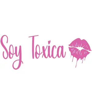 Soy Toxica Custom Decal - Lightweight Personalized Decal for Laptops, Bags, or Clothing with Unique Design Stickers Classic Motorcycle