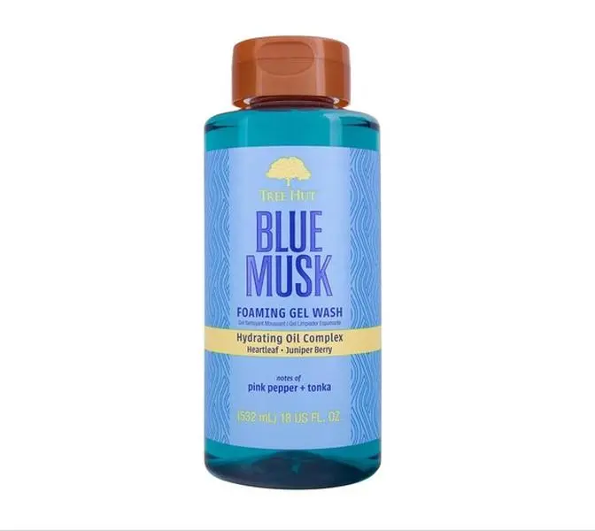 Tree Hut Tropic Blue Musk Wash, Gently Cleanses and Leaves Skin Looking Fresh and Radiant, Body Wash, 18 fl oz Cleansing Daily