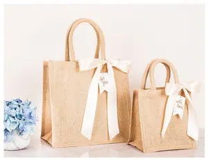 Burlap Tote Bag, Beach Tote, Burlap Bag Bulk, Gift Bag