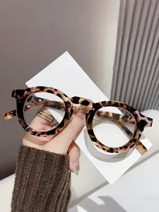 Women's Retro Round Reading Glasses Interchangeable Strength (+1.0-+4.0) with Spring Hinges, Lightweight Frame for Presbyopia, Computer & Book Reading, & Vision, High Quality Eyewear, christmas gifts