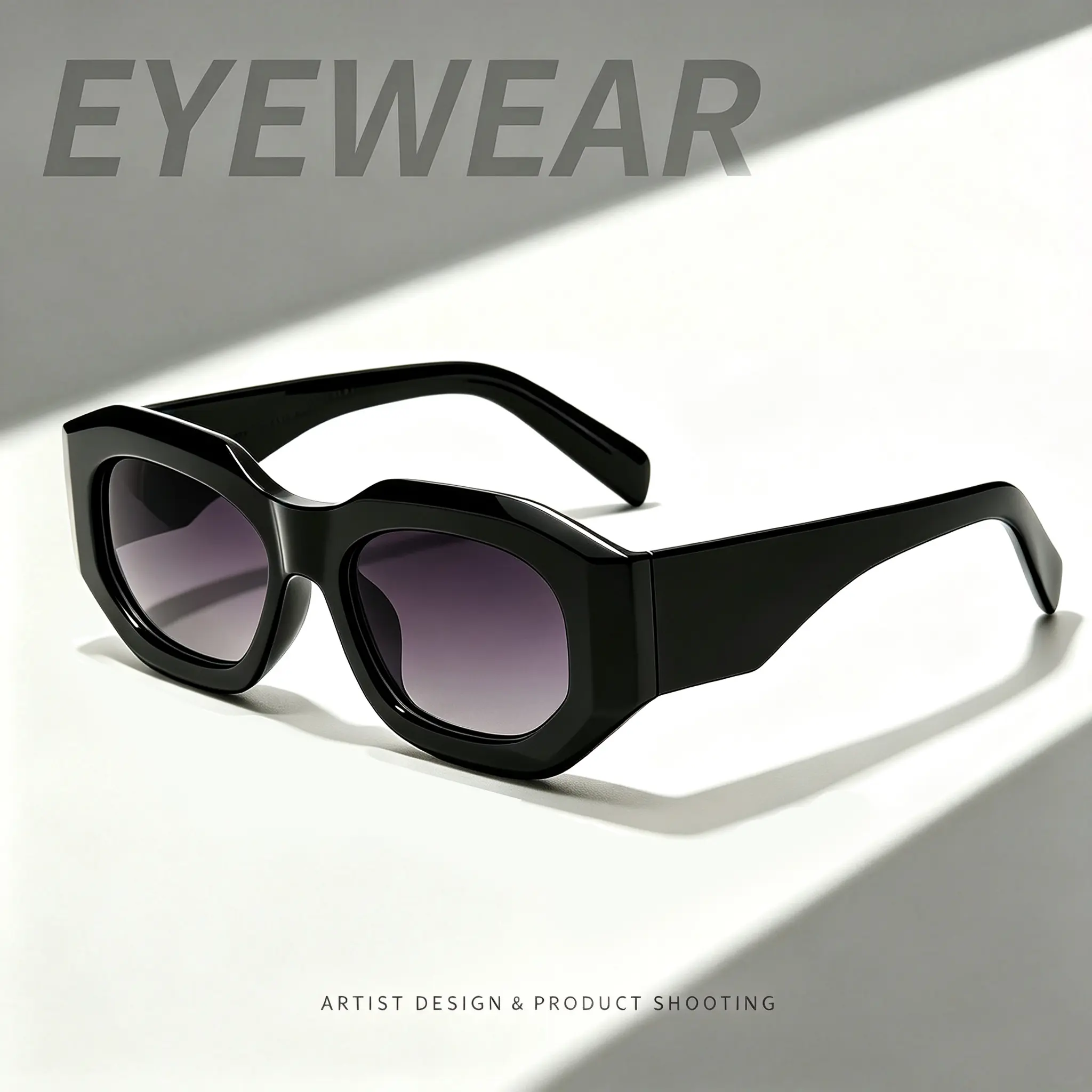 Summer Geometric Frame Trendy Square Sunglasses for Women Men Retro 90s Style Lightweight & Durable UV400 Protection Glasses for Outdoor & Daily Use