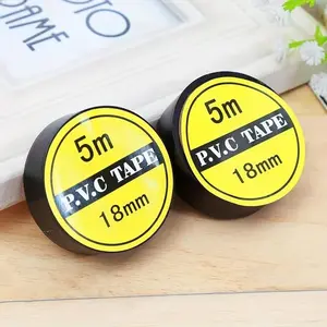 10pcs Electrical Tape, Flame Retardant Indoor Outdoor High Temperature Resistance Electric Tape, Premium Black Waterproof Tape