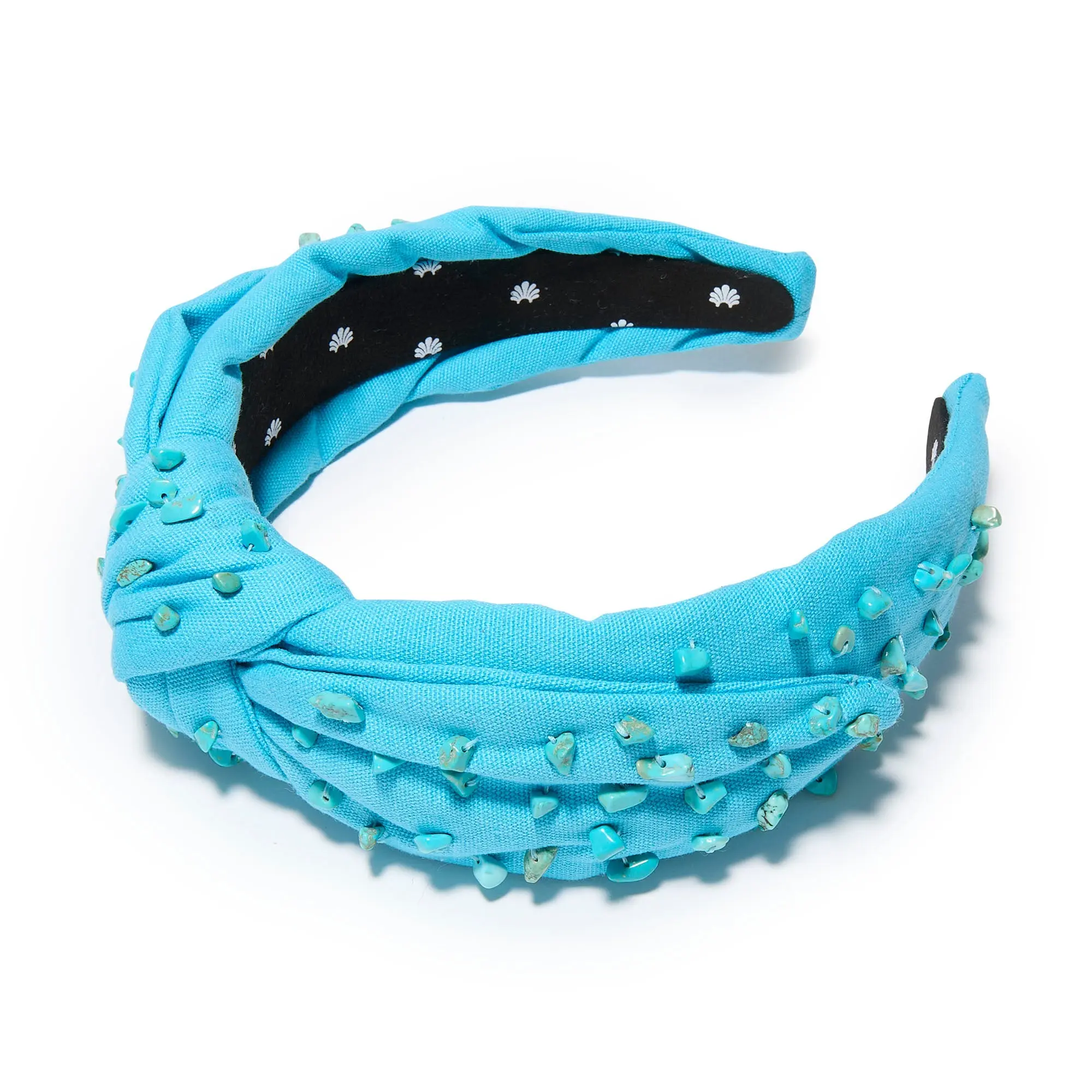 TURQUOISE VERONICA  STONE EMBELLISHED HEADBAND