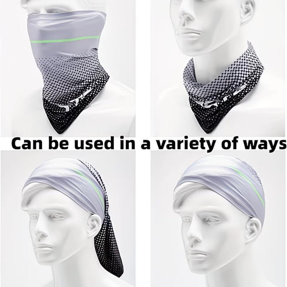 UV Protection Arm Sleeves and Face Cover Set, Solid Color Cooling Long Sleeve Gaiter for Cyclists and Outdoor Hiking, Full Sleeve