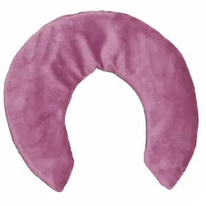 212 MAIN Mauve Aromatherapy Herbal Neck Wrap - Contoured Fit, Secure Hold, Microwave-Safe, Natural Herb Fill, Polyester Suede Shearling, Heated Wrap, Hot Compress Pad, Hot/Cold Relief, Stress Relief, Office Stationery Accessory, Gift Option