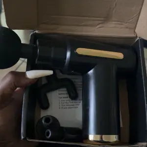 Portable 4-in-1 Massage Gun, Neck Shoulder Relaxer, 6-Speed Vibration Adjustment, Handheld Electric Massager Tool, Ideal Gift for Men and Women