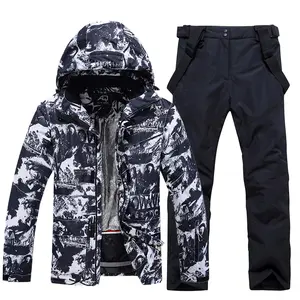 YEEFINE Mens Ski Jacket and Pant Set Waterproof Ski Outfits