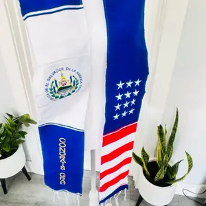 El Salvador Graduation Sash Class of 2026 with National Flag Design and Congratulations Message