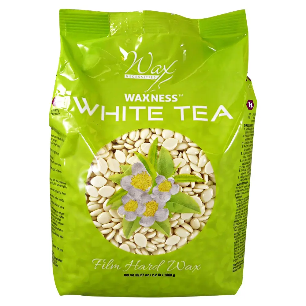 Waxness White Tea Cream Film Hard Wax Beads 2.2 Lb / 1 Kg For Hair Removal