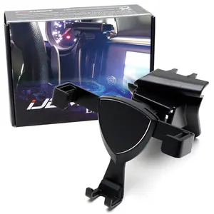 iJDMTOY Dashboard Direct Clip-On Mount Phone Gravity Holder For 2013-up Maserati Ghibli (Won't Occupy Air Vent Opening)