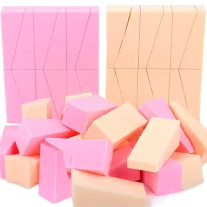 48 Pieces Makeup Sponge Blender For Face Curve Blending, Latex Free Small Wedge Shaped Smooth Apply Beauty Sponge Applicator For Liquid Cream Foundation Halloween Costume Festival Makeup