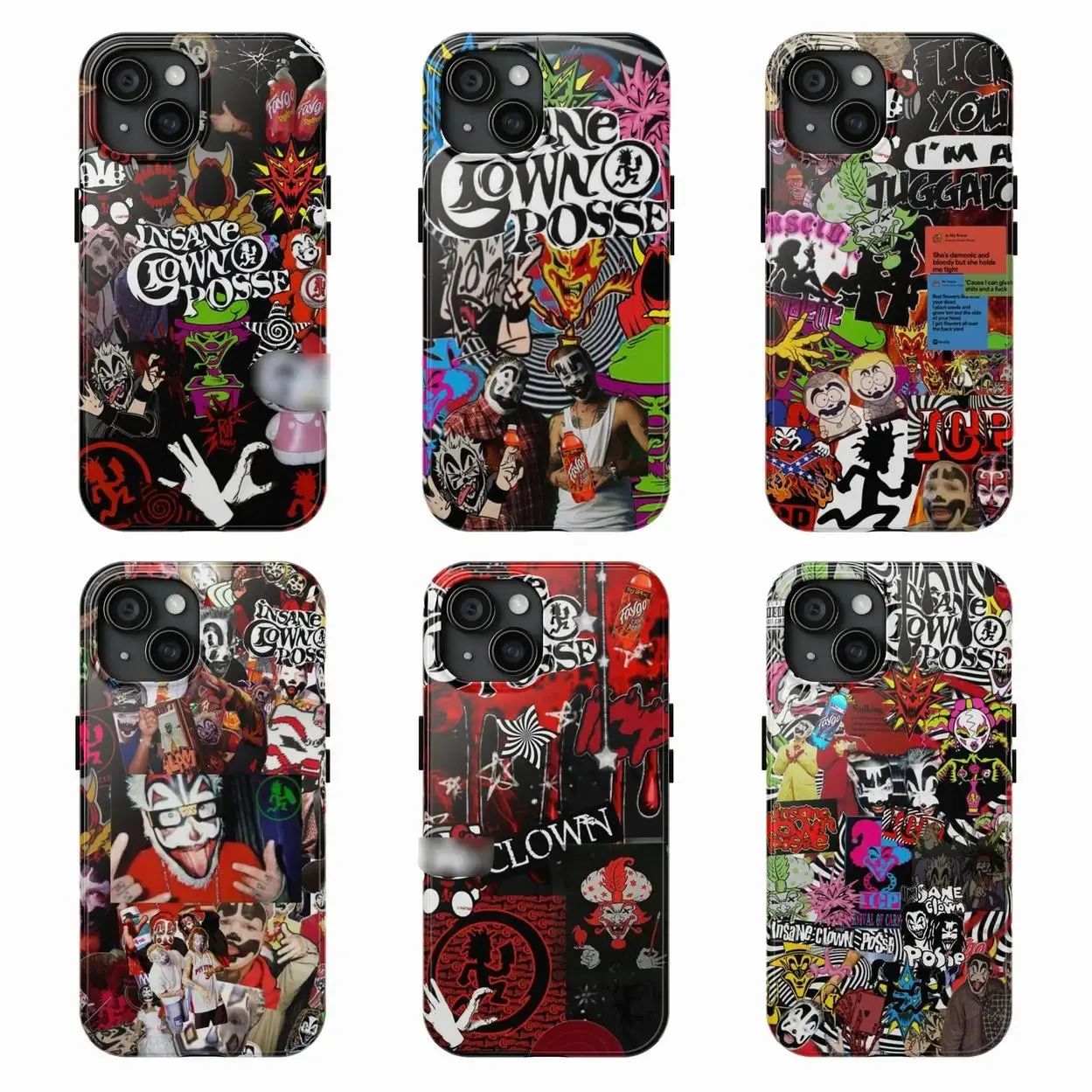 Insane Clown Posse Phone Case – For iPhone 11–17 Pro Max/Plus series and Samsung Galaxy S23 series | Shockproof protective case | Design inspired by horror band fan art | Protective case 1