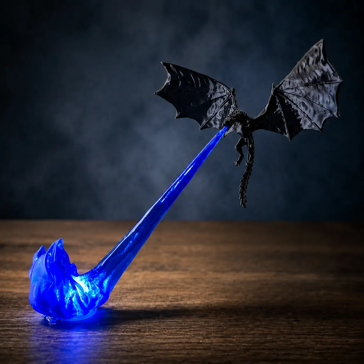 Dragon Bookshelf Nook Light, 3D Printed Fire-Breathing Fantasy Shelf Decor