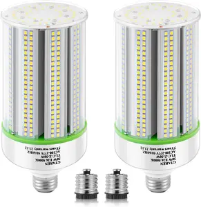 2-Pack 50w Corn LED Light Bulb,E26/E39 led Bulbs,120-277v 5000k,Replacement HID HPS Mercury Vapor CFL Metal Halide Lamp for Indoor Outdoor Garage Yard Driveway Storage Room Work Shop