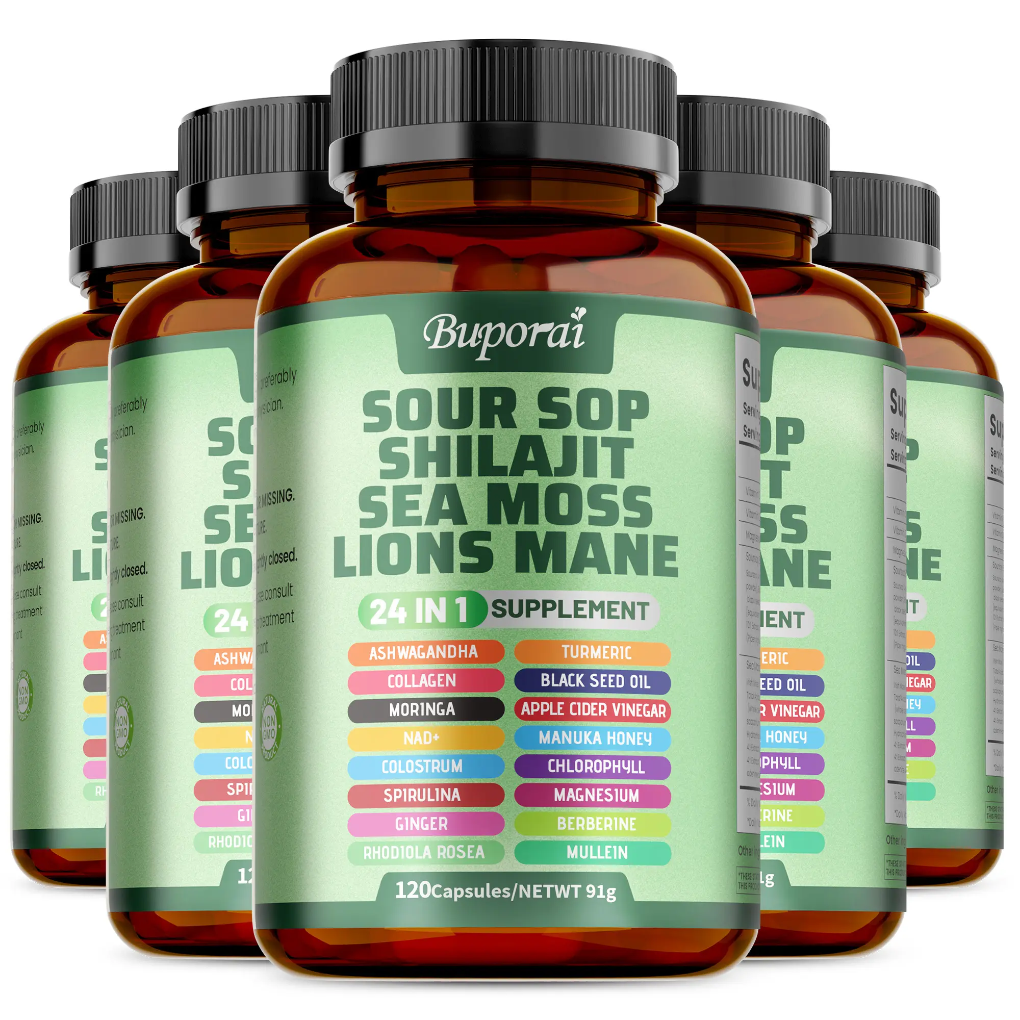 5 bottle of 120 capsules