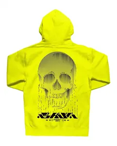 Neon Cyberpunk Style Black Pull-over Hoodie [SHWA/HDS]