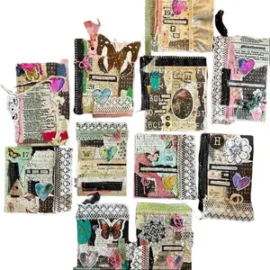 Mystery Journaling Collage Card, Scrapbook Art, Journal Ephemera, Junk Journal Fodder Embellishments