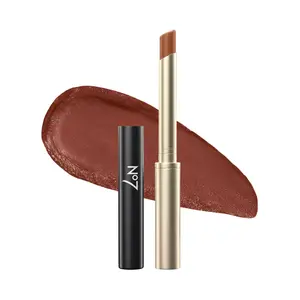 No7 Pro Artist Moisture Muse Lip Stick - Sheer, Hydrating Lipstick with Buildable, Glossy Color - Nourishing & Tinted Lip Products for Luminous, Comfortable Wear - Sepia Spotlight (0.8g)