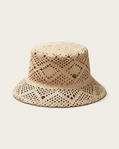 Sofia Straw Bucket in Natural - Classic Design for Versatile Use