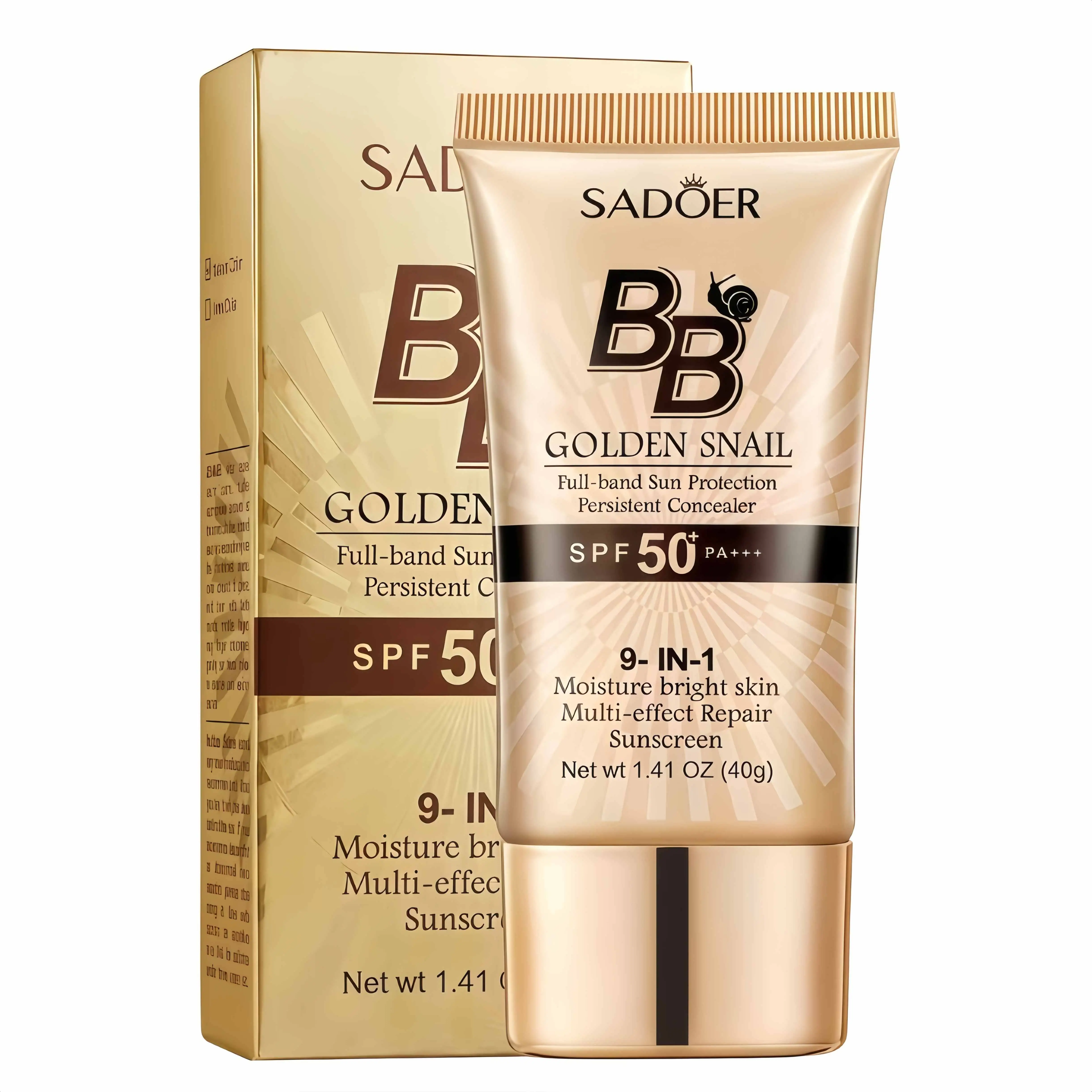 BB Cream SPF 50 PA+++ Full Coverage Tinted Moisturizer Waterproof Sweatproof for Oily & Dry Skin ,Hydrating SunscreenHydrating Formula Face Sunscreen For All Skin Types Moisturizing Daily Flawless Makeup
