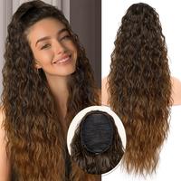 Ombre Brown to Ginger Drawstring Ponytails