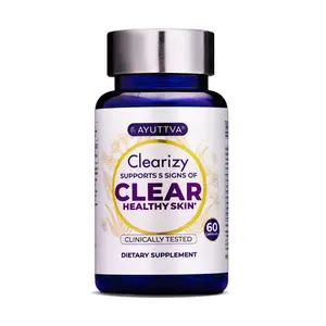 Clearizy Capsules for Clear Skin and Breakout Relief - 5-in-1 Acne Control | Clean Label 100% natural | Fast Acting Long Lasting
