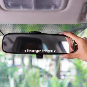 Passenger Princess Car Vinyl Decal For Rearview Mirror or window