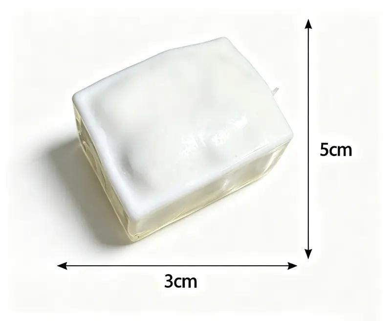 Handmade Crunchy Tofu Squishy Fidget Squishies - ASMR Crisp Sound Simulation, Stress Relief Sensory Toy for Mobile Phone Accessory Enthusiasts