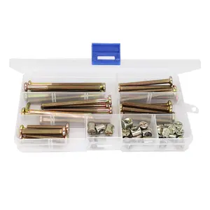 Metric Thread Hexagon Bolt Assortment Kit M6X40-80mm Zinc Plate