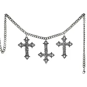 Cross Waist Chain Fashion Body Jewelry Belt for Women and Girls