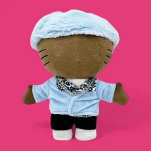 Dreamcore alt Rap Inspired call me when you Kitty Plush Toy Soft Cuddly Design for Fans of alt Rap Culture Stuffed Animal Dolls