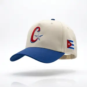 Gorras de Cuba Super Limitada Premium Embroidered Cuban Baseball Snapback Hat with Cuban Flag Design & Cotton Material