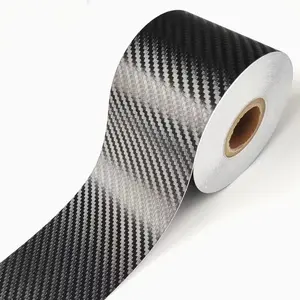 3D Carbon Fiber Vinyl Wrap Roll 7cm x 3m Universal Car Door Edge Guard Film Anti-Scratch Protection Tape for Door Sills, Wheel Arches, Mirror Caps, Body Strips