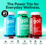 Power Wellness Trio for Stress, Gut & Immune - World's First 3-in-1 Pre, Post, Probiotic, Apple Cider Vinegar & Vitamin B12, Ashwagandha & Vitamin D Gummies. Gluten-Free, Vegan, Non-GMO & Gelatin-Free
