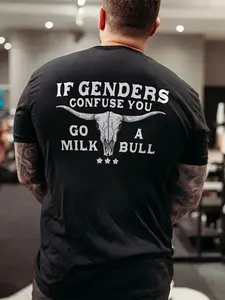 If you're confused about gender, go milk a bull's t-shirt Graphic