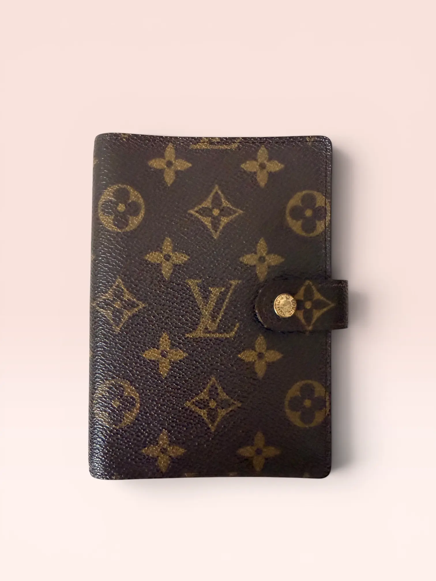 Pre-owned Louis Vuitton Canvas Small Leather Goods Monogram Compactly Sized Small Goods Agenda PM (1998)