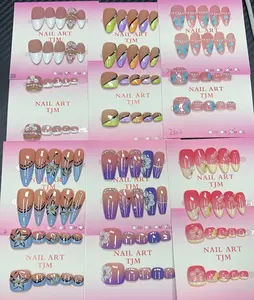 Lili(10906)gc.30$8set nails with toenails match ，With randomness, different styles and combinations  (If you need a specific type, you can make a note or come live choose )