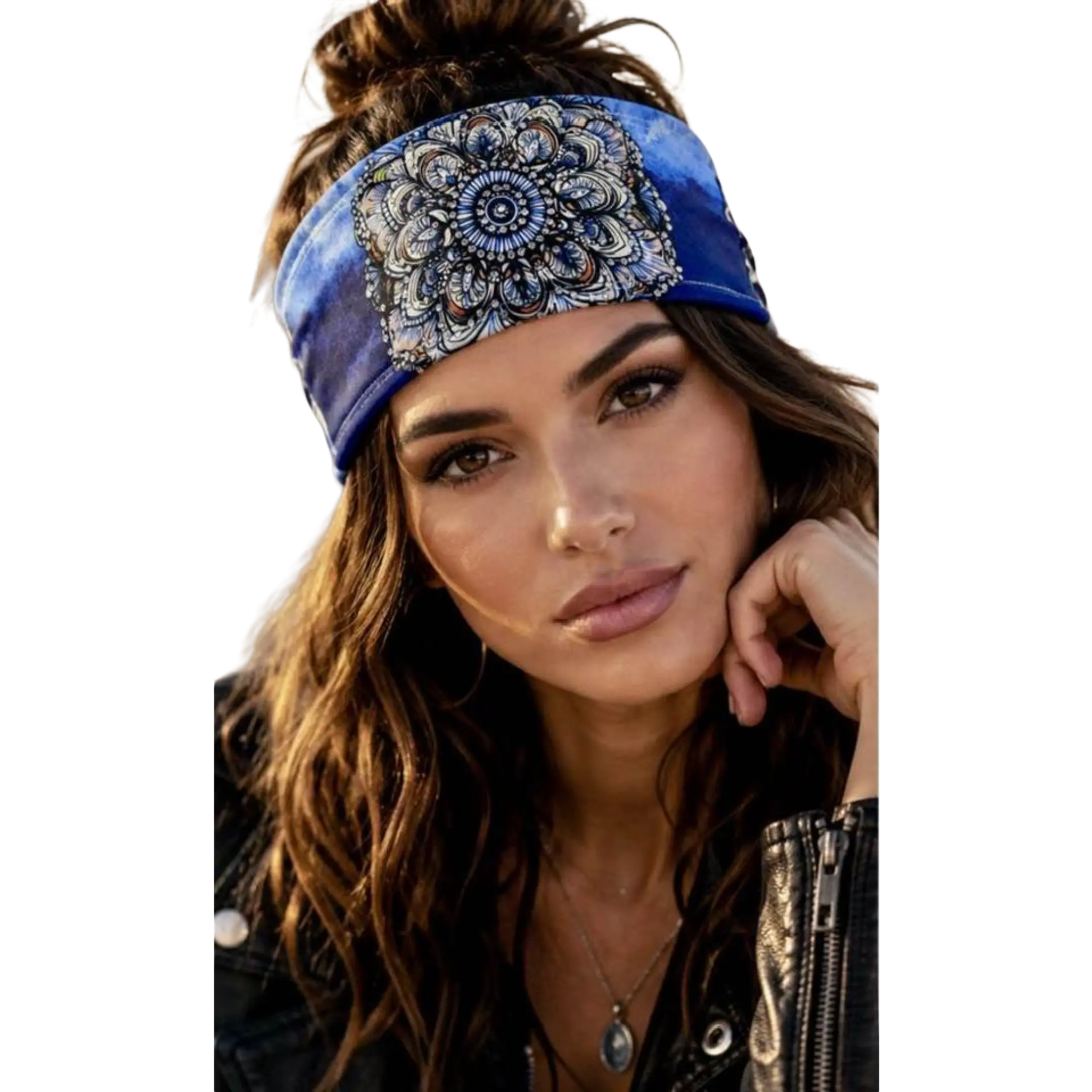 RAVEbandz The PRO - BLINGBANDZ- Wide Stretch Headband (Wanderlust)