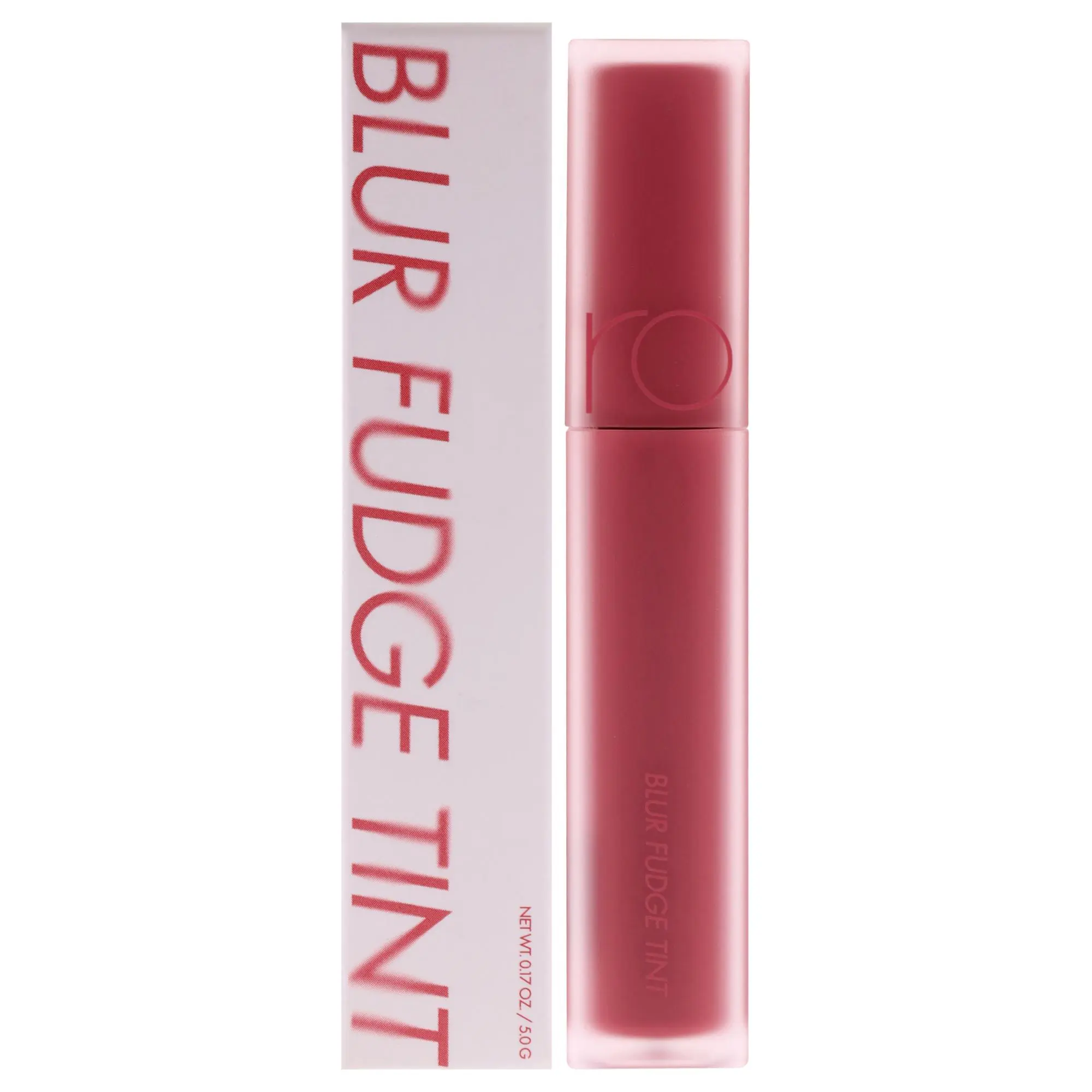 Rom&nd Blur Fudge Tint Cosmetic Makeup - 02 Rosiental, Minimalist Fudgy Finish, 0.17oz Women's Lipstick, Subtle Hue