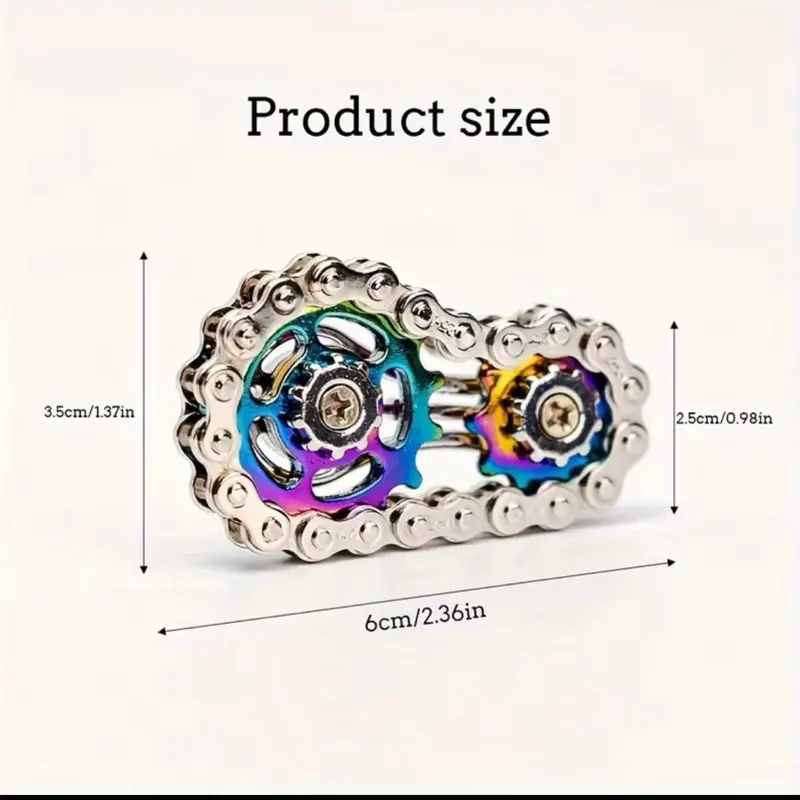 Bicycle chain-stress relief, fidget toy
