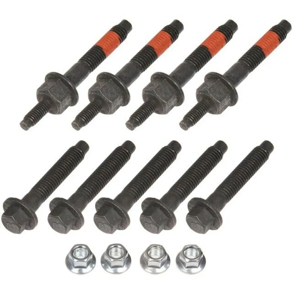 5.7L Exhaust Manifold Bolt Replacement Set - Manifold Fixing Hardware with M8/M6 Threads, 4 Nuts for RAM 1500,2500,3500, Chrysler Aspen, Jeep Grand Cherokee