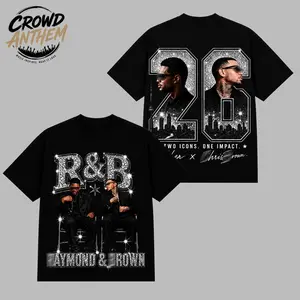 Raymond Brown 2026 R&B Tour Washed Shirt, Retro Rhythm And Blues Graphic Tee, Urban Concert Streetwear, Vintage Music Fan T-Shirt, Premium Cotton Unisex Tour Merch Gift