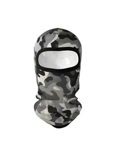 1 piece Good looking Interesting Novel Camouflage Mask Hip-Hop Street Style Half-Face Cover for Men Women Breathable Textile Fabric Full Neck Shoulder Outdoor Hand Washable Streetwear Accessory, Comfortable Fit