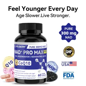 HIILEATHY NAD+ PRO MAX Anti-Aging Supplement | Breast Hip Shaping & Skin Rejuvenation Support