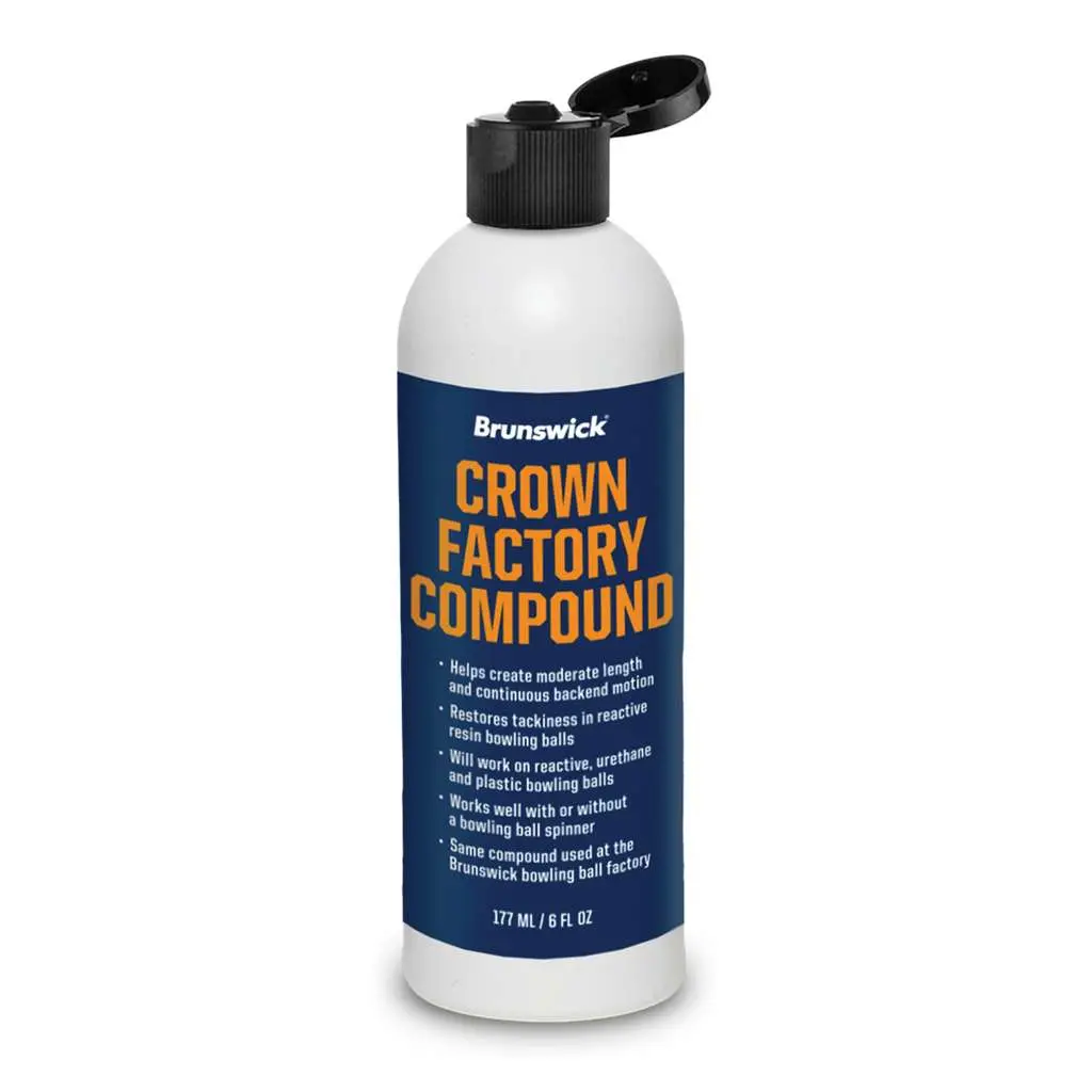 Brunswick Crown Factory Bowling Ball Compound- 6 ounce bottle